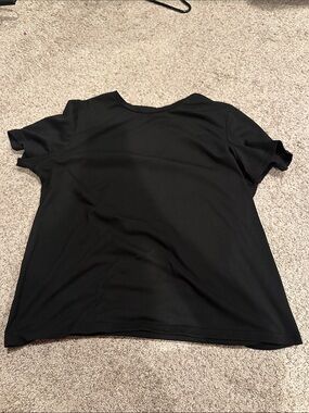 SHEIN Black Short Sleeve Crewneck Tee